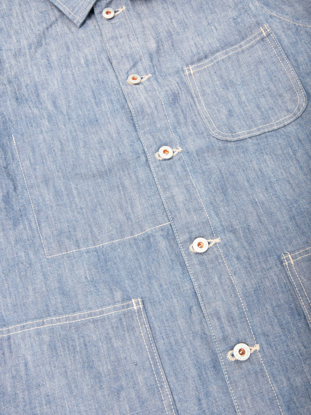 ONI Denim 03501 SHVCH 13oz Super Heavy Chambray  Coverall buttons