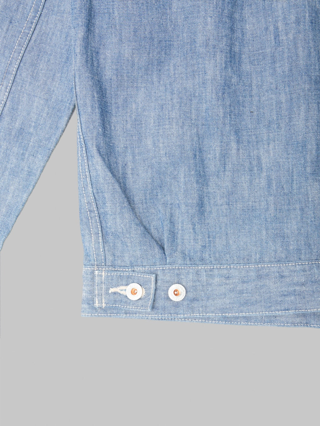 ONI Denim 02516P 13oz Super Heavy Chambray Type 2 Jacket adjustable