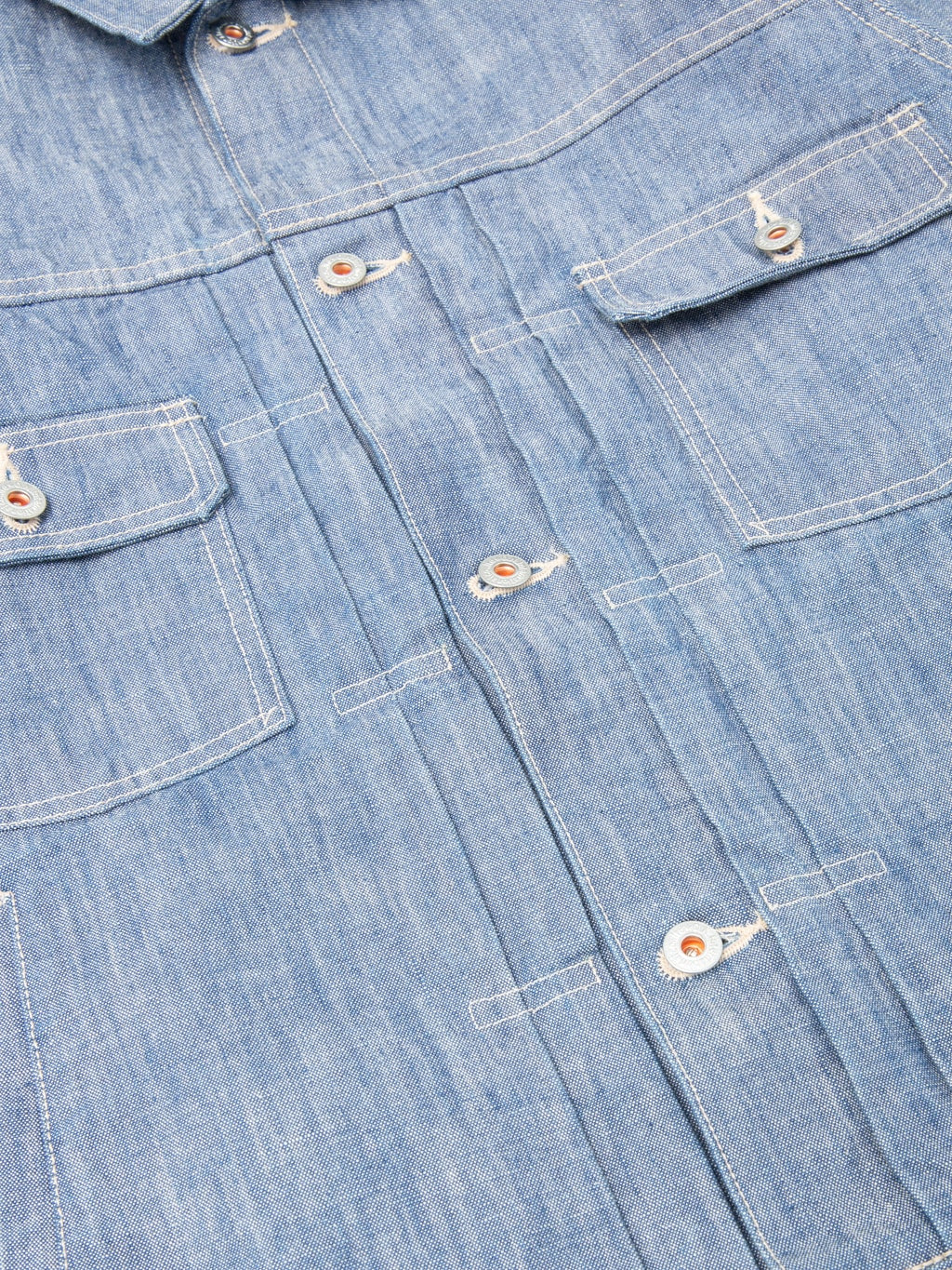 ONI Denim 02516P 13oz Super Heavy Chambray Type 2 Jacket copper buttons