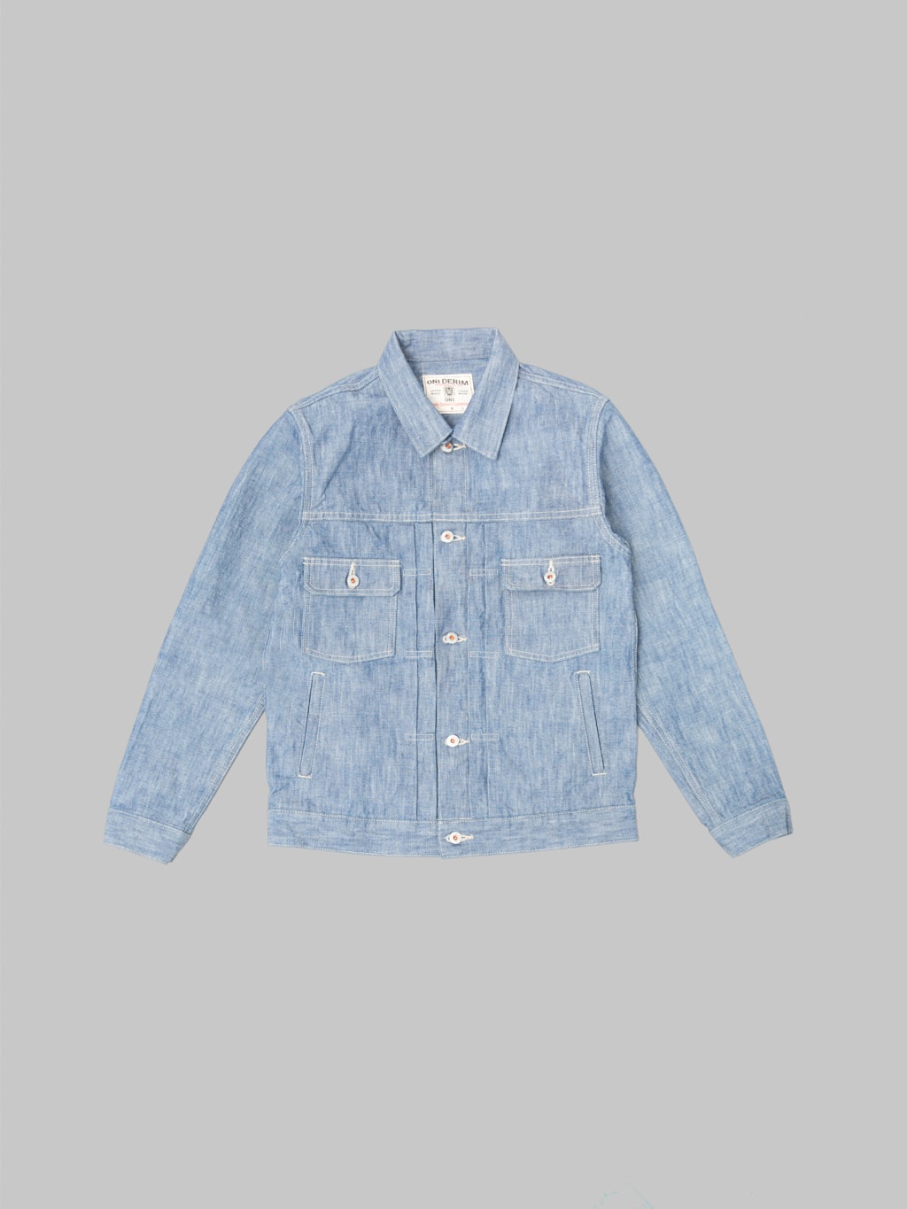 ONI Denim 02516P 13oz Super Heavy Chambray Type 2 Jacket front