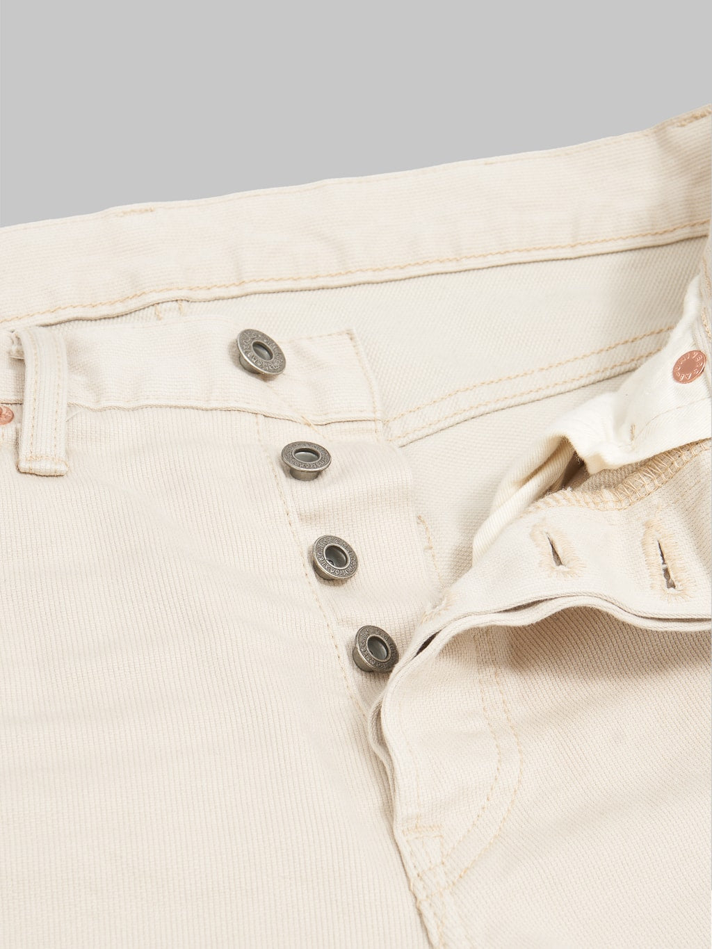 oni denim 216 california pique sand beige neat straight jeans copper buttons