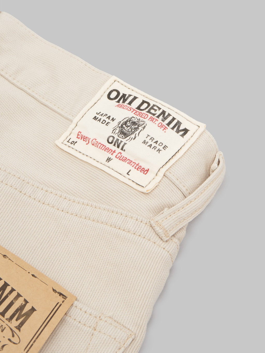 oni denim 216 california pique sand beige neat straight jeans cotton patch