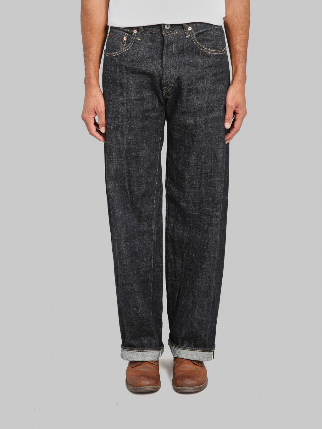 ONI Denim 222-LS13.5 13.5oz Long Slub Denim Super Wide Straight Jeans