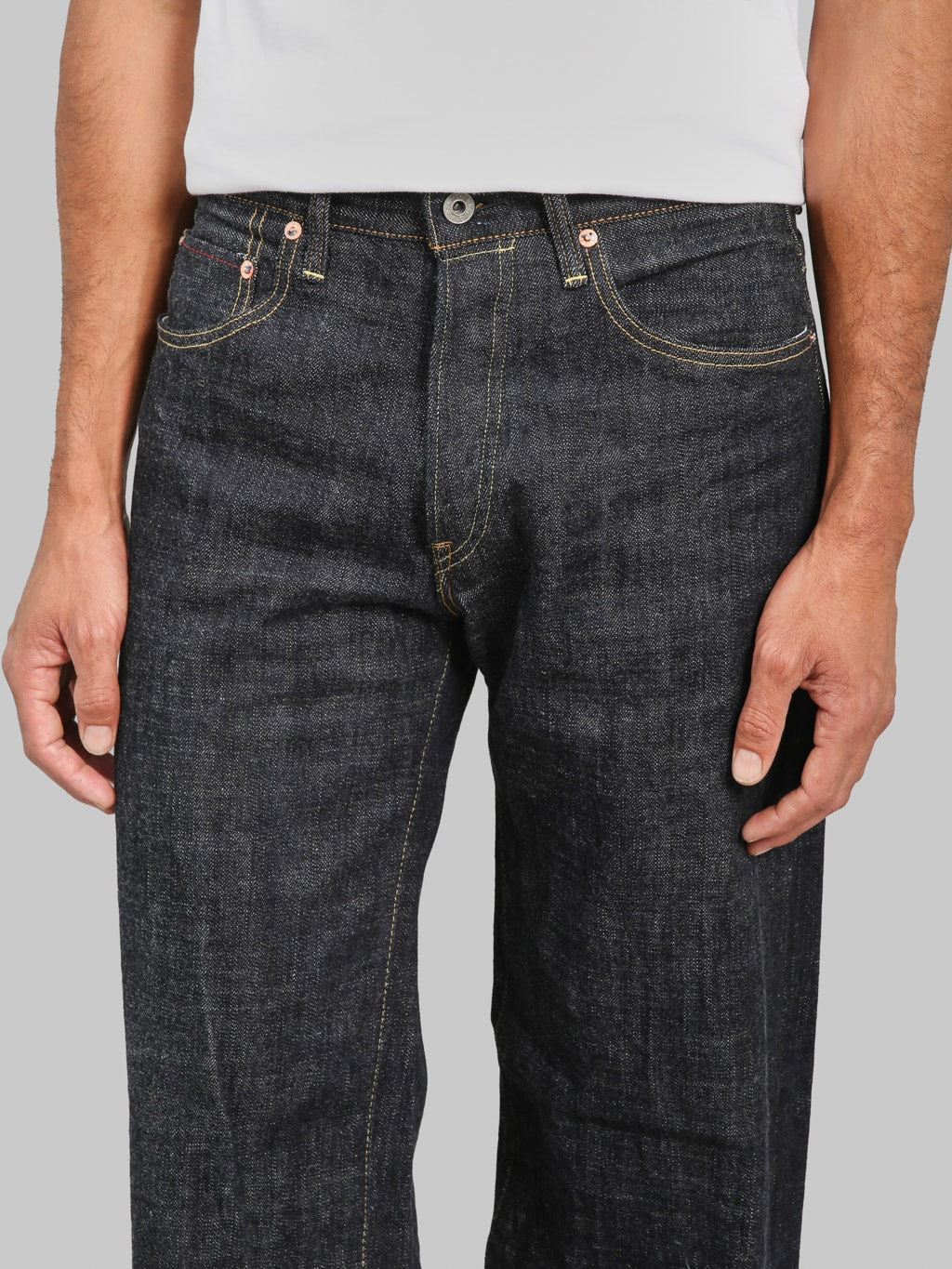 ONI Denim 222-LS13.5 13.5oz Long Slub Denim Super Wide Straight Jeans