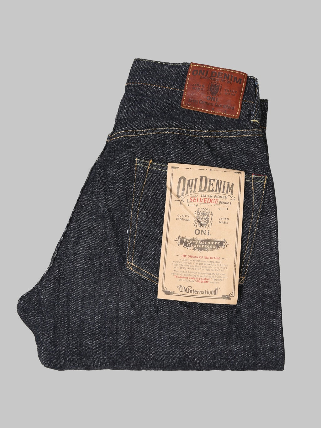 ONI Denim 222-LS13.5 13.5oz Long Slub Denim Super Wide Straight Jeans