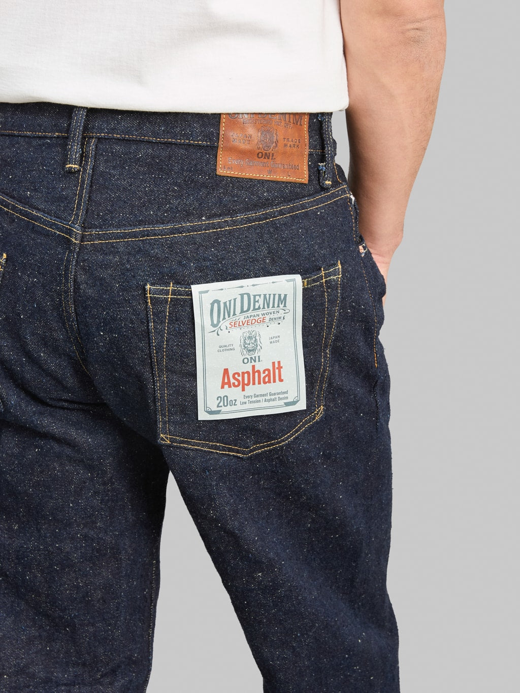 ONI Denim 222 "Asphalt" 20oz Super Wide Straight Jeans