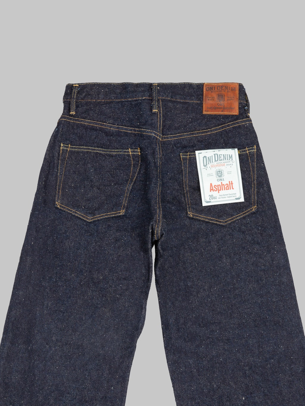ONI Denim 222 "Asphalt" 20oz Super Wide Straight Jeans