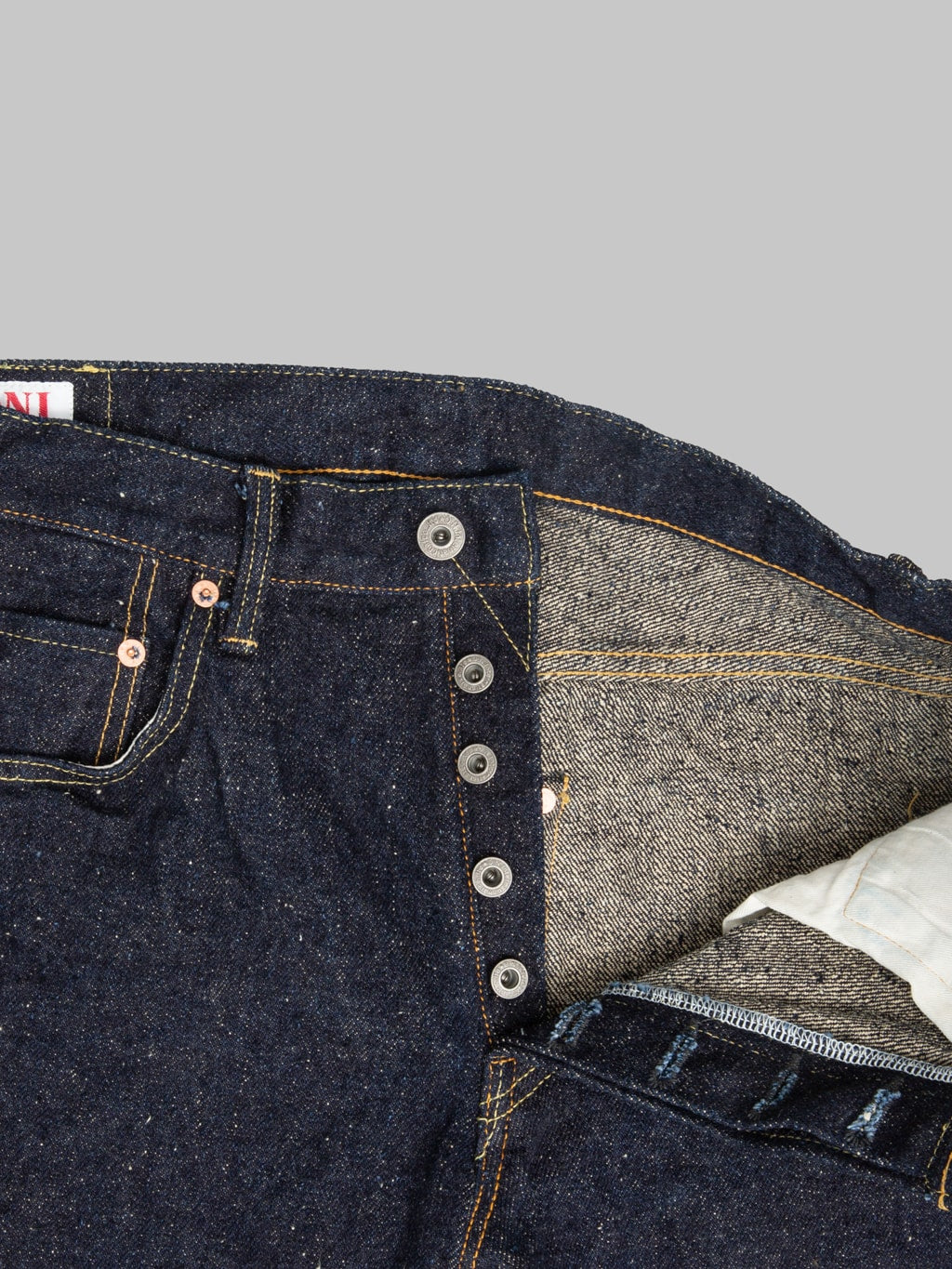 ONI Denim 222 "Asphalt" 20oz Super Wide Straight Jeans