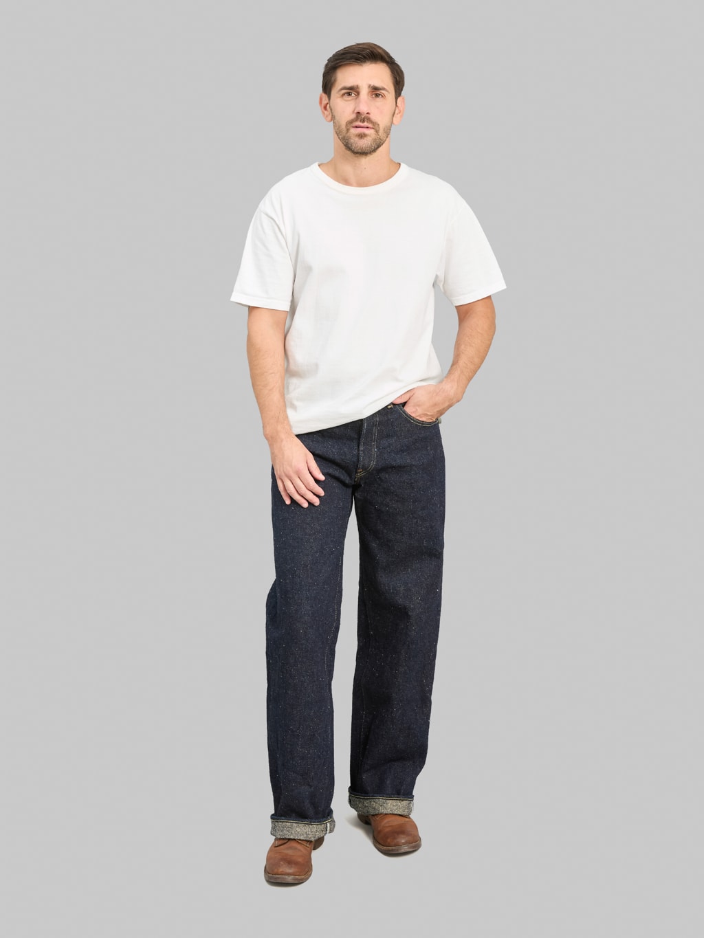 ONI Denim 222 "Asphalt" 20oz Super Wide Straight Jeans