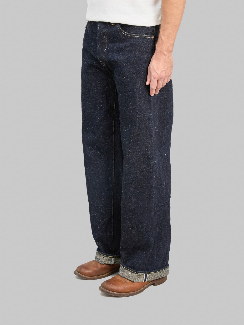 ONI Denim 222 "Asphalt" 20oz Super Wide Straight Jeans