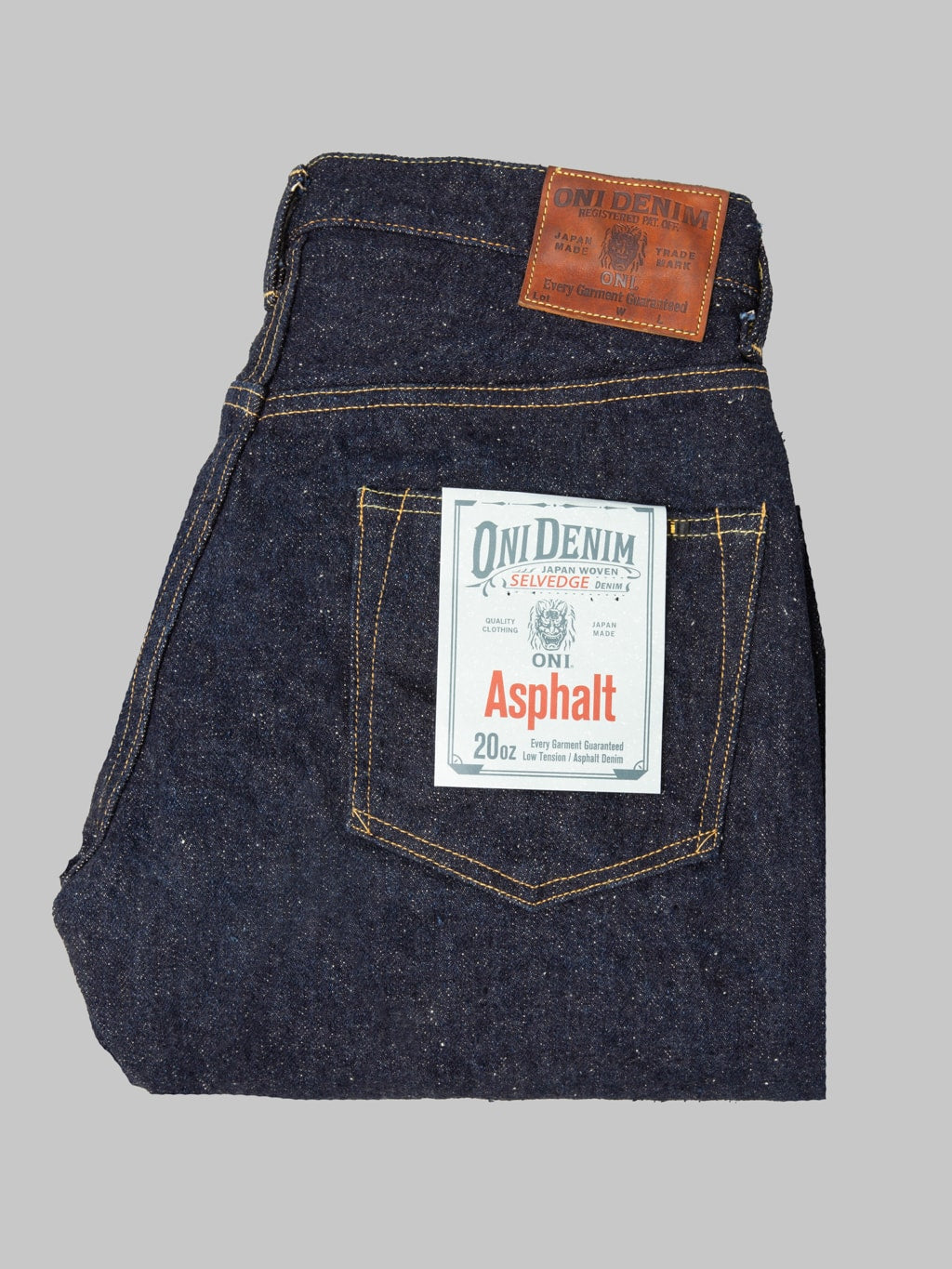 ONI Denim 222 "Asphalt" 20oz Super Wide Straight Jeans