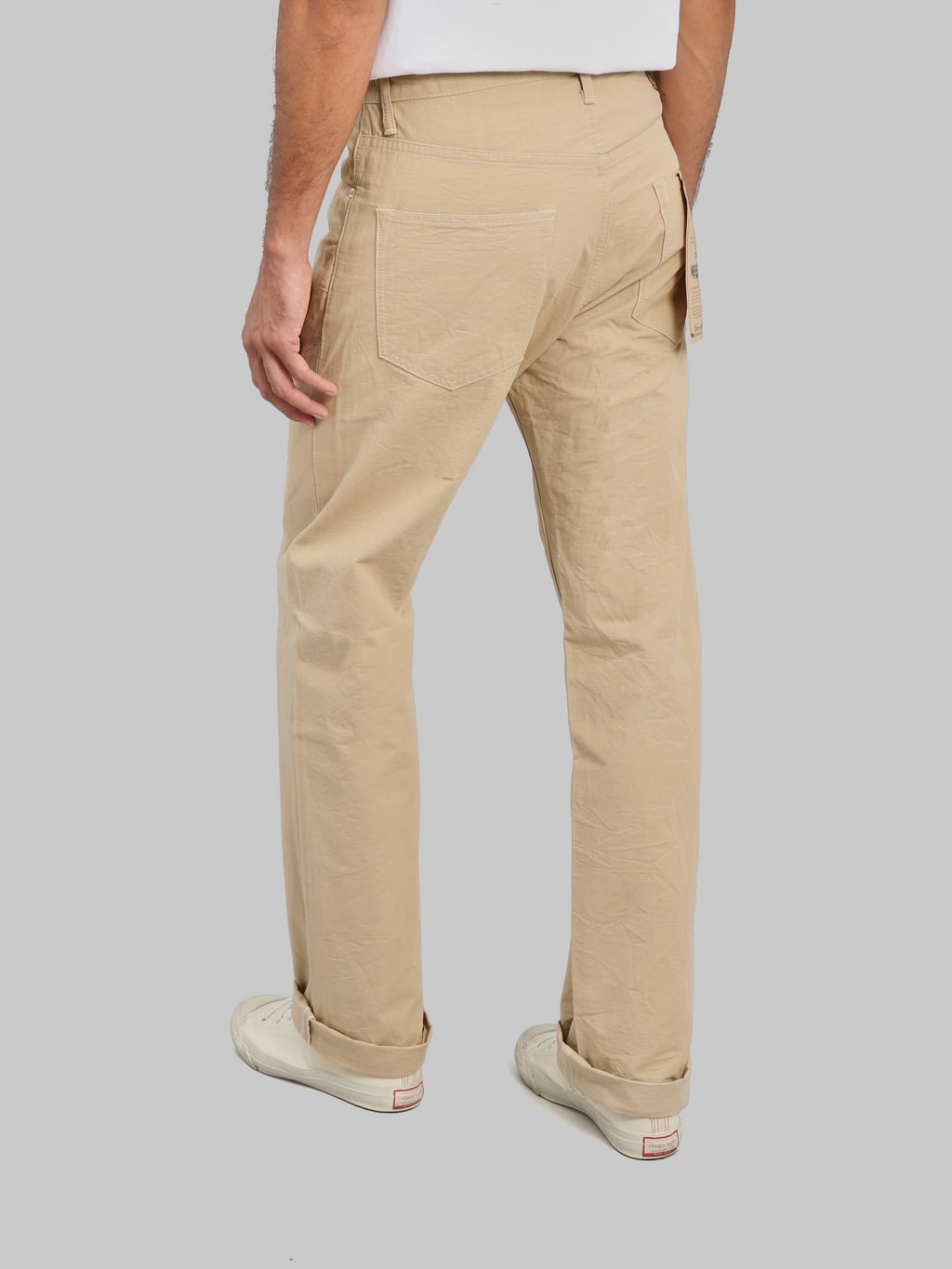 ONI Denim 266-8SVCBE 8oz Chambray Beige Relax Straight Jeans