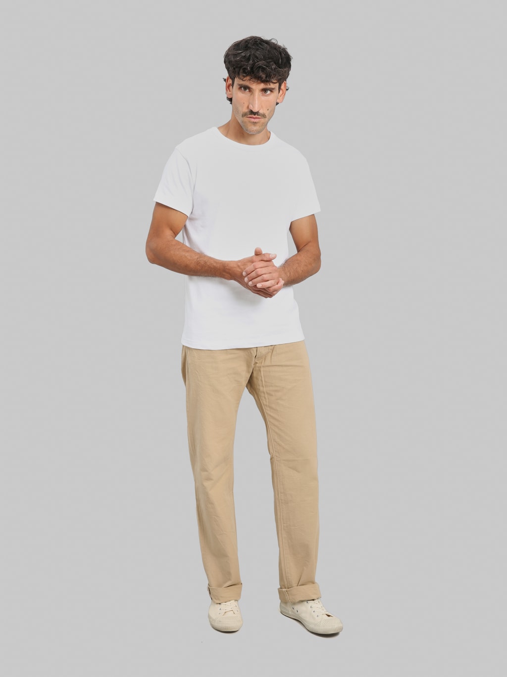 ONI Denim 266-8SVCBE 8oz Chambray Beige Relax Straight Jeans