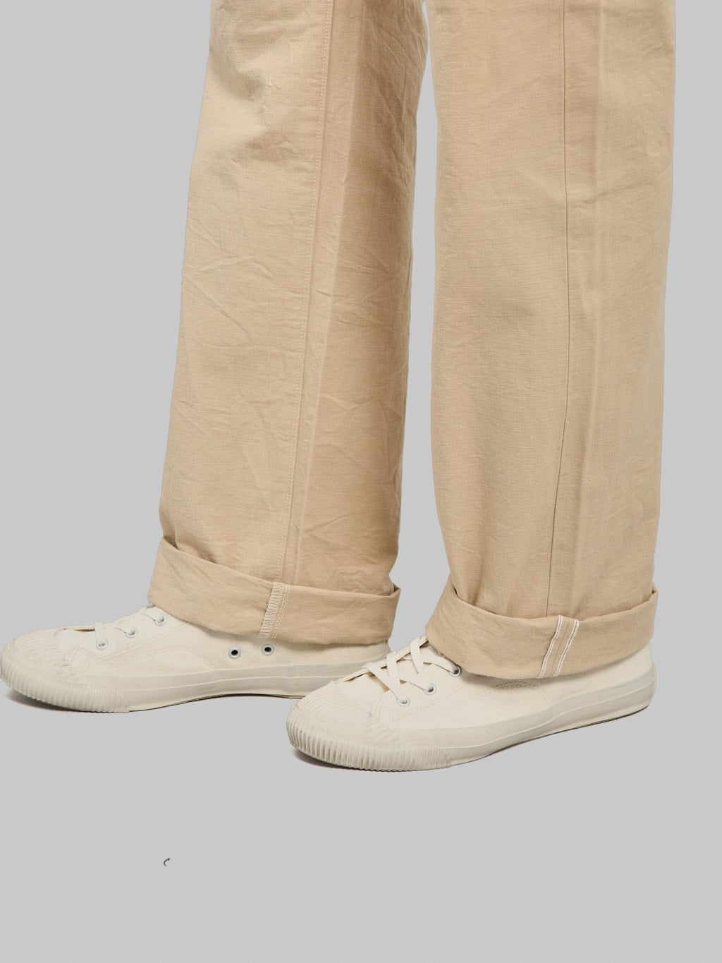 ONI Denim 266-8SVCBE 8oz Chambray Beige Relax Straight Jeans