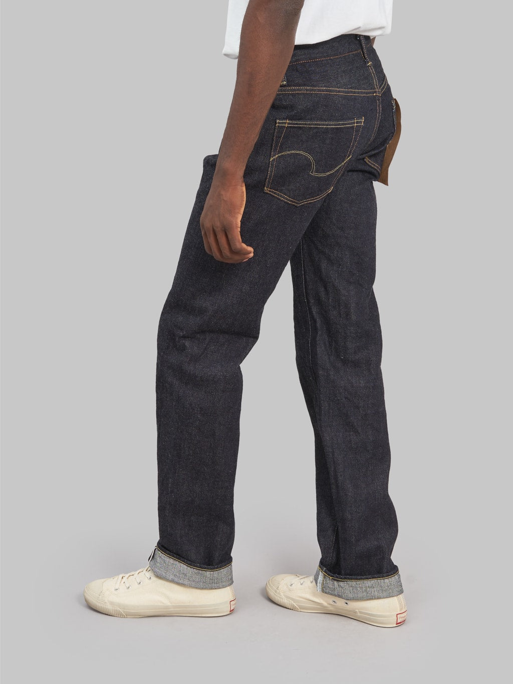 oni denim 266 low tension 15oz relax straight selvedge jeans fitting