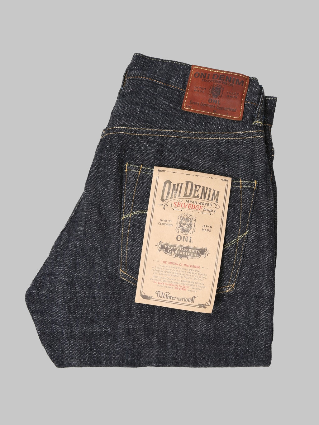 ONI Denim 270-LS13.5 13.5oz Long Slub Denim Regular Straight Jeans