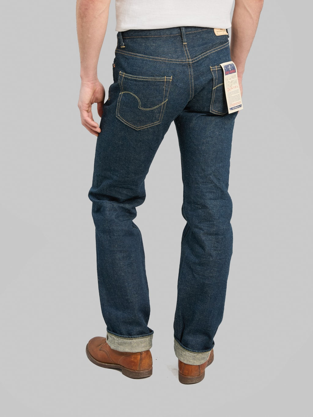 ONI Denim 270 Ishikawadai 15oz Regular Straight Jeans back fit