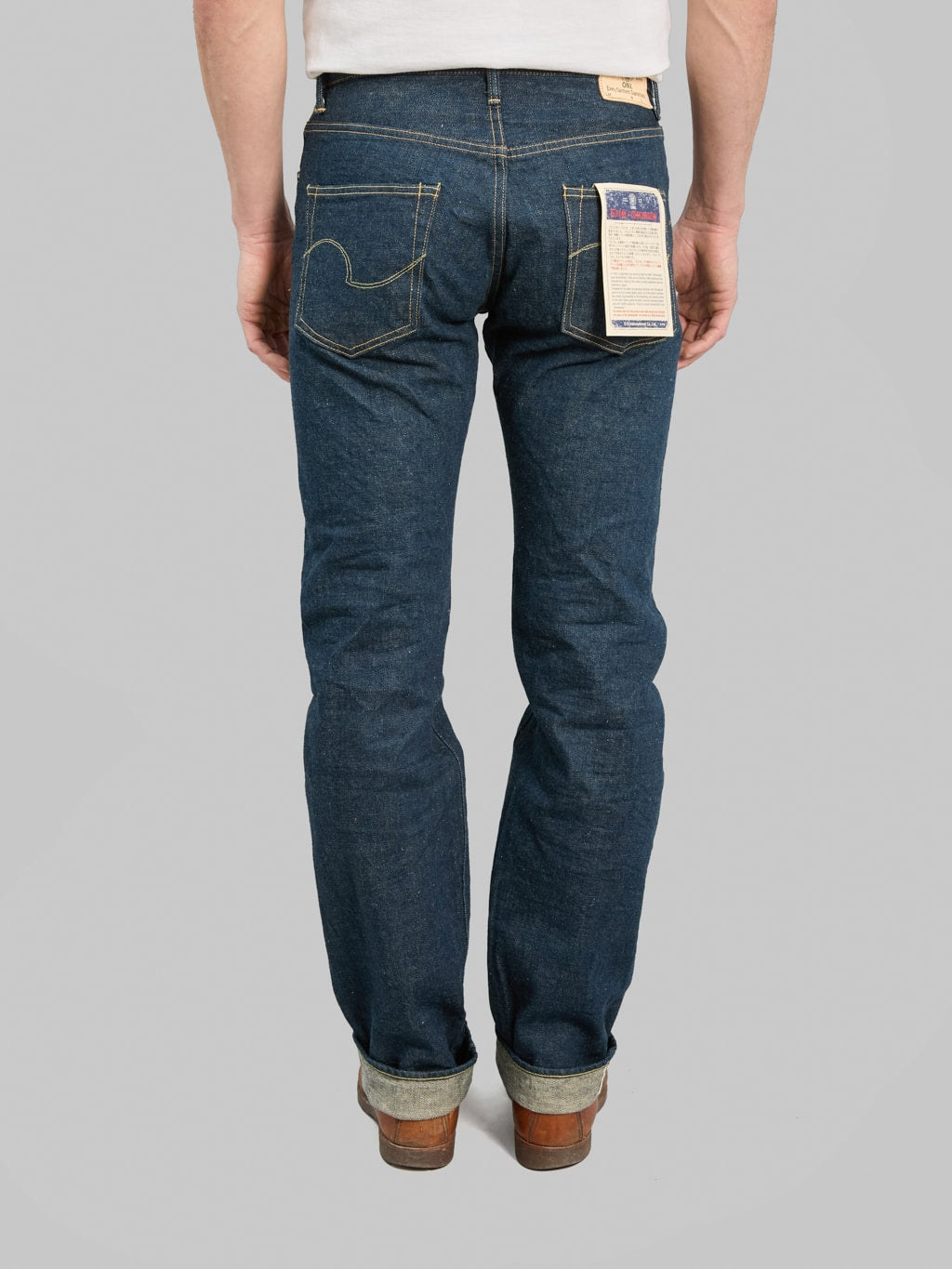 ONI Denim 270 Ishikawadai 15oz Regular Straight Jeans back rise