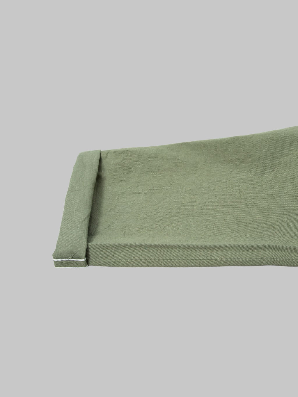 ONI Denim 271-SVCOL Just Right Straight Selvedge Chino Cloth Olive Jeans