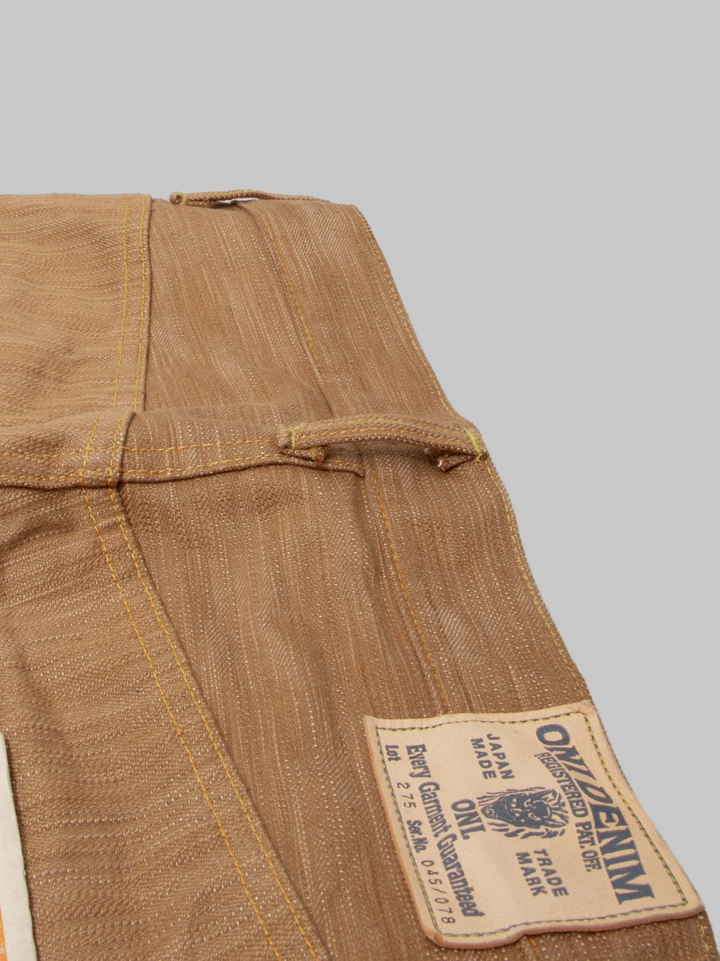 ONI Denim 275 20oz Awa Kakishibu x Kinari Regular Straight Jeans