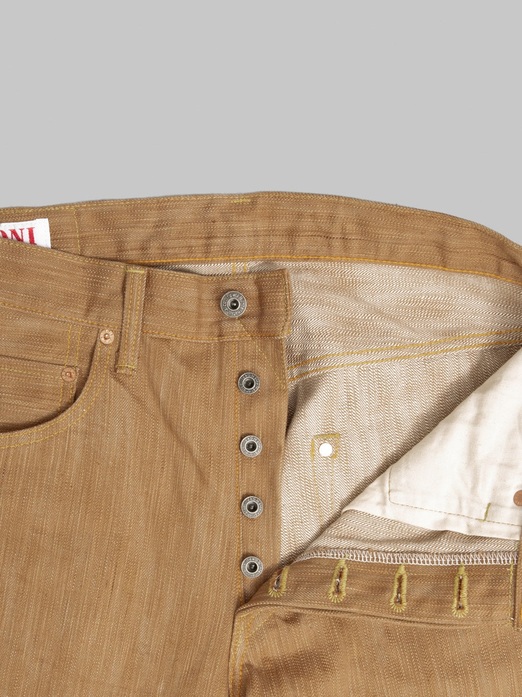 ONI Denim 275 20oz Awa Kakishibu x Kinari Regular Straight Jeans