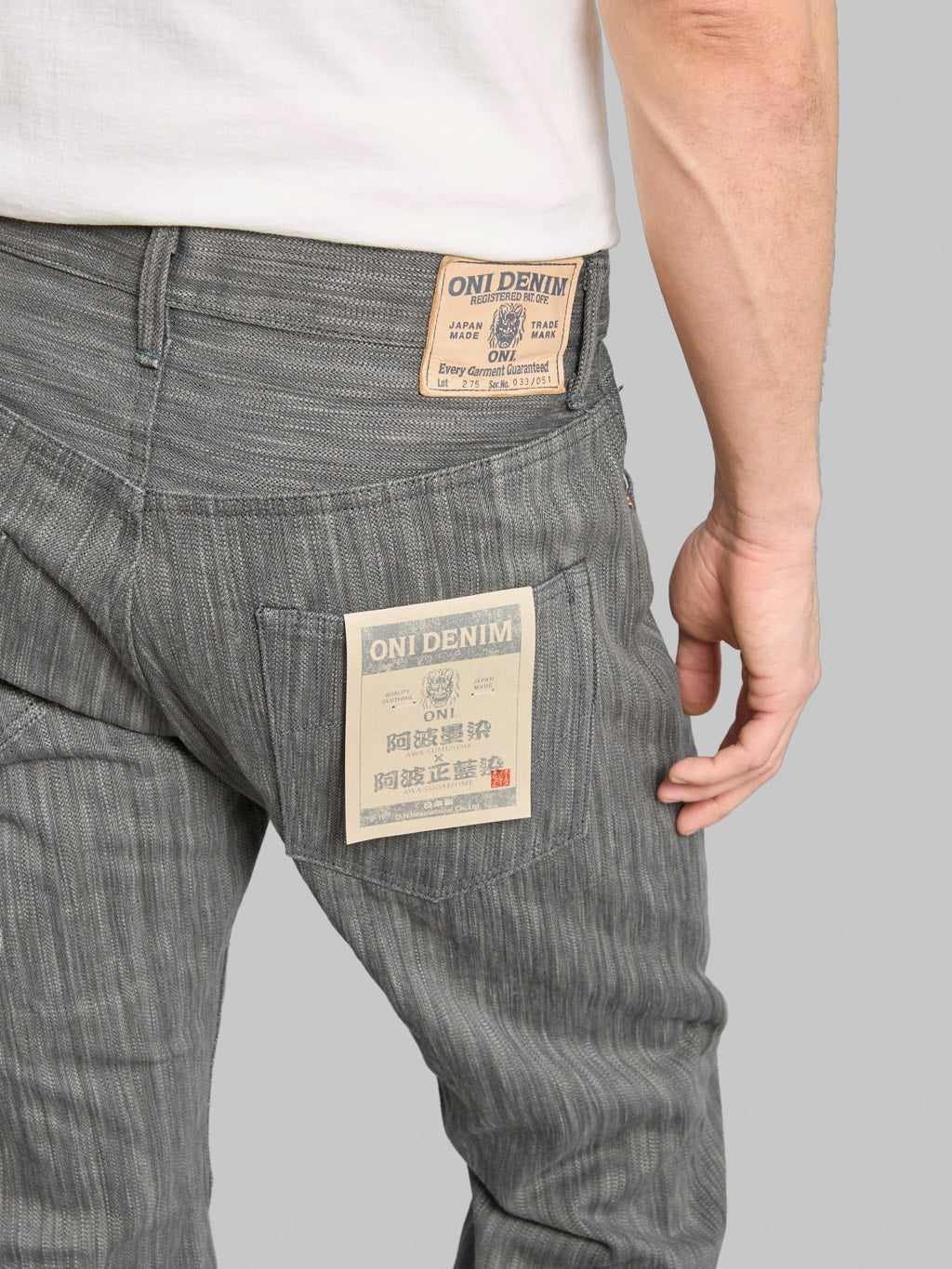 ONI Denim 275 20oz Awa Sumi x Awa Shoai Regular Straight Jeans