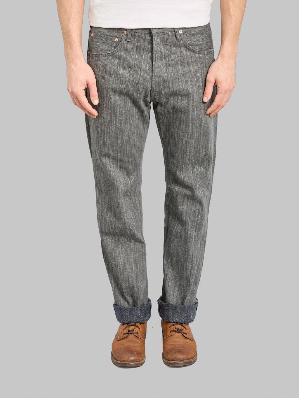 ONI Denim 275 20oz Awa Sumi x Awa Shoai Regular Straight Jeans