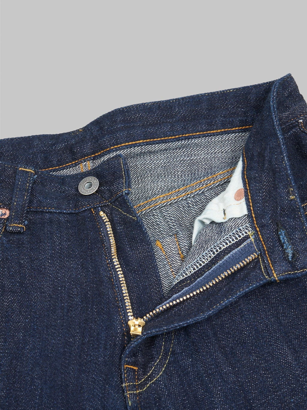 oni denim 702 kiraku ladies 12oz selvedge jeans zipper