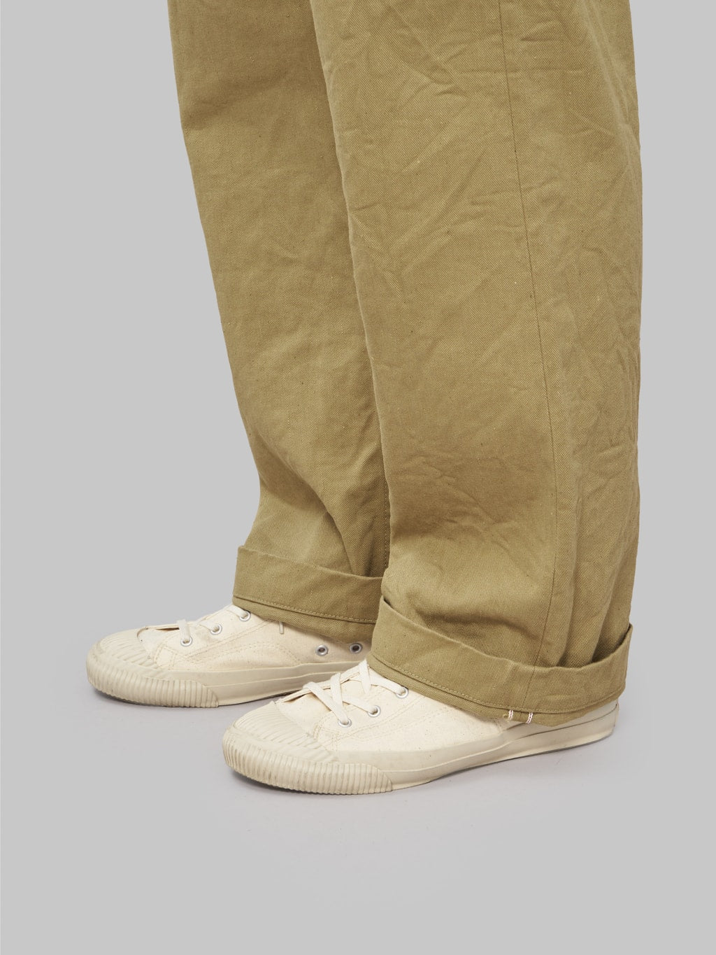 oni 777 british drill wide selvedge trousers selvedge