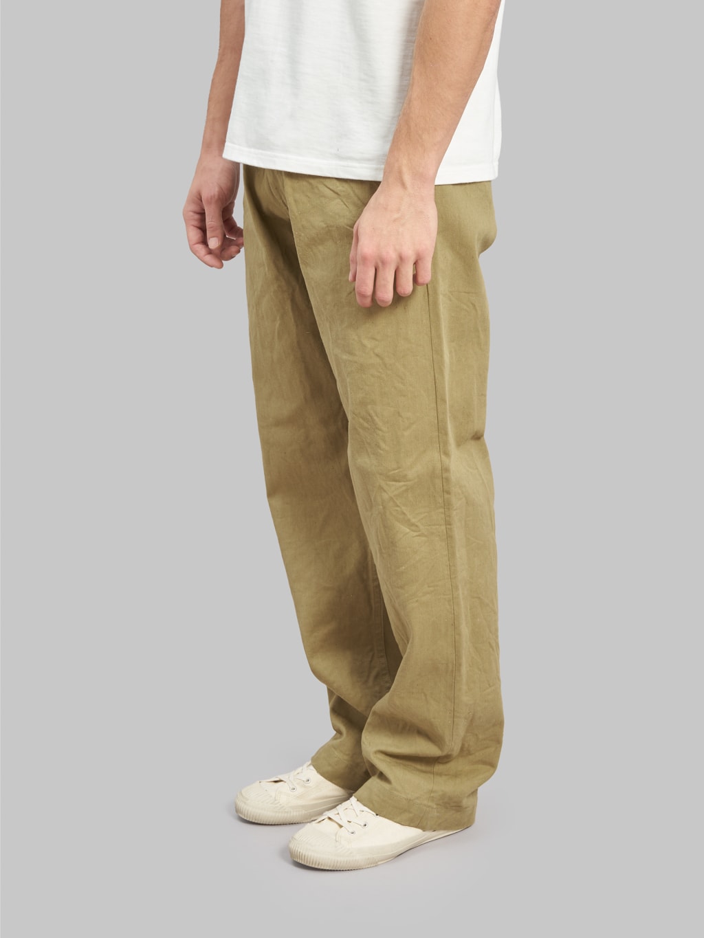 oni 777 british drill wide selvedge trousers side fit