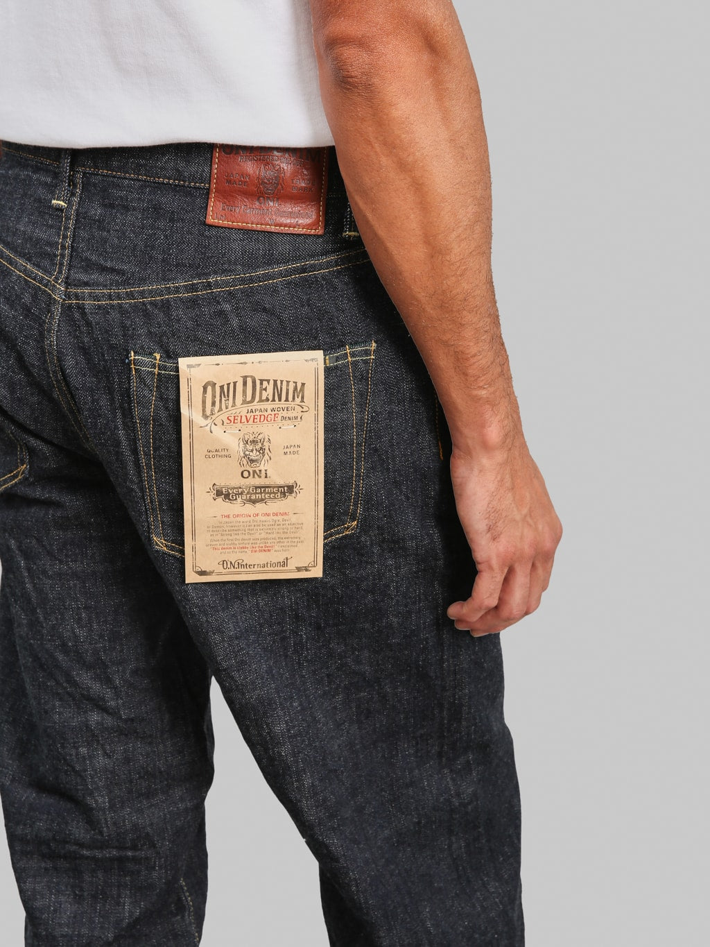 ONI Denim 822-LS13.5 13.5oz Long Slub Denim Super Wide Tapered Jeans