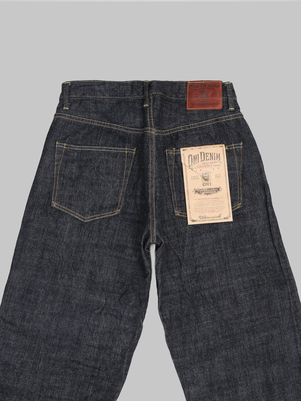 ONI Denim 822-LS13.5 13.5oz Long Slub Denim Super Wide Tapered Jeans