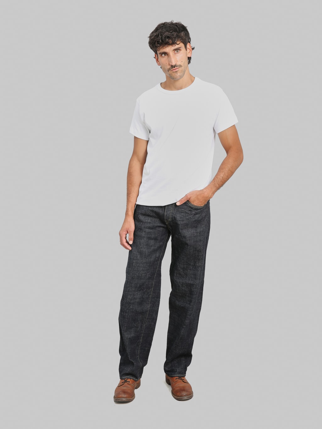 ONI Denim 822-LS13.5 13.5oz Long Slub Denim Super Wide Tapered Jeans
