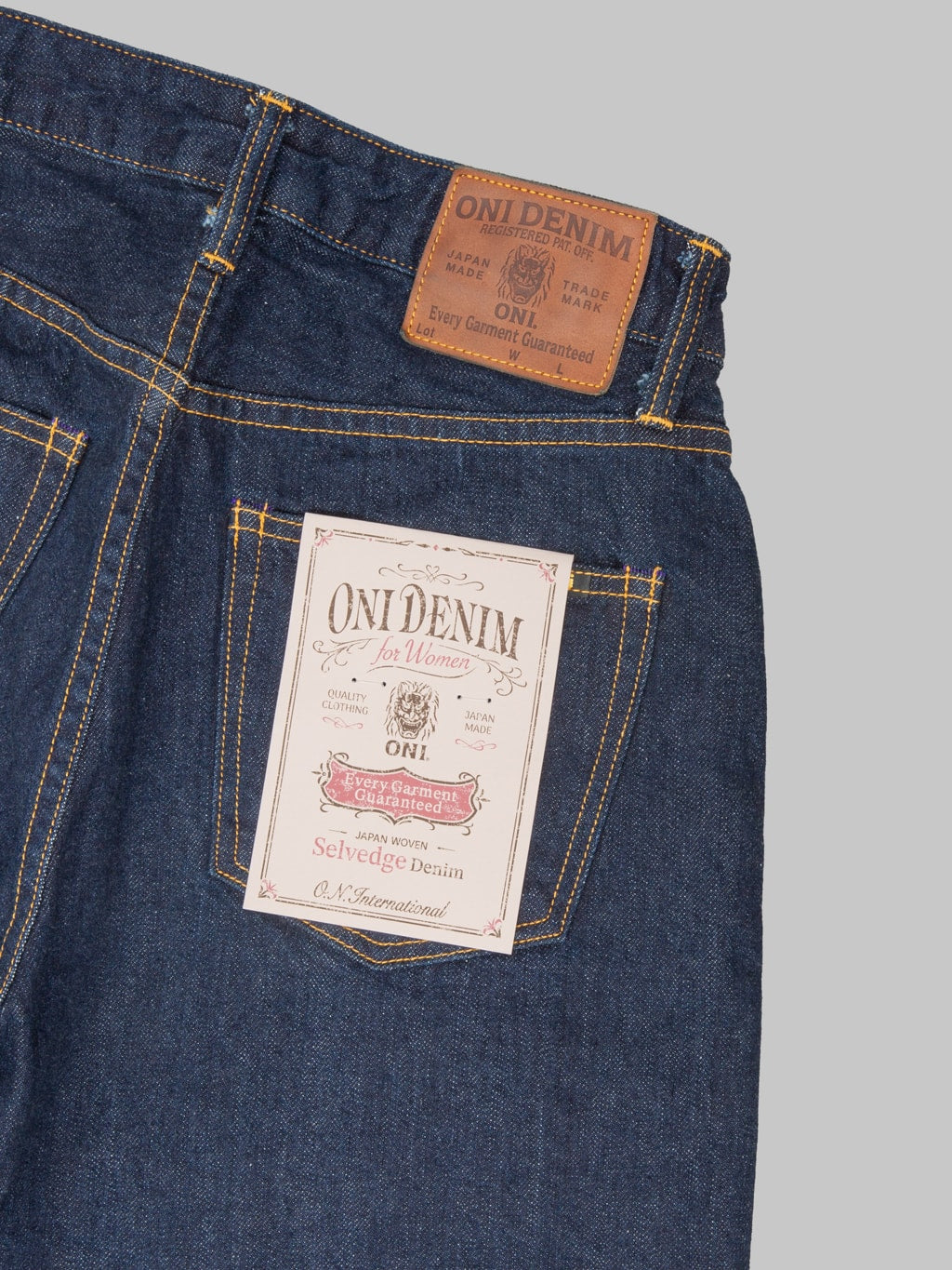 ONI Denim L720-12B "Ladies" 12oz Wide Straight Jeans
