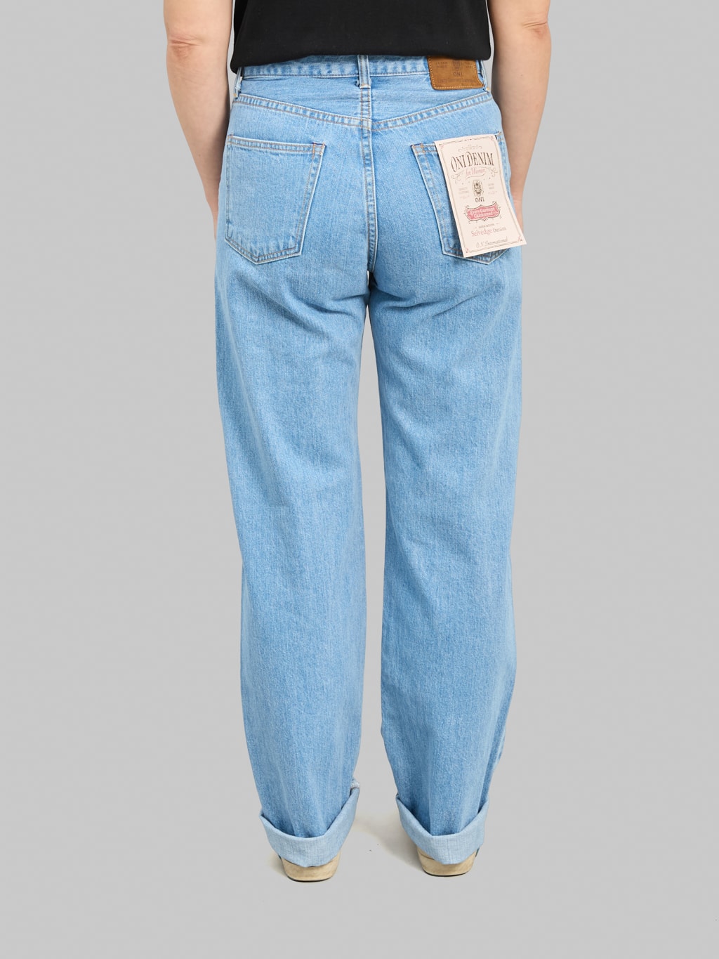 ONI Denim L720-12B "Ladies Biostone Wash" 12oz Wide Straight Jeans