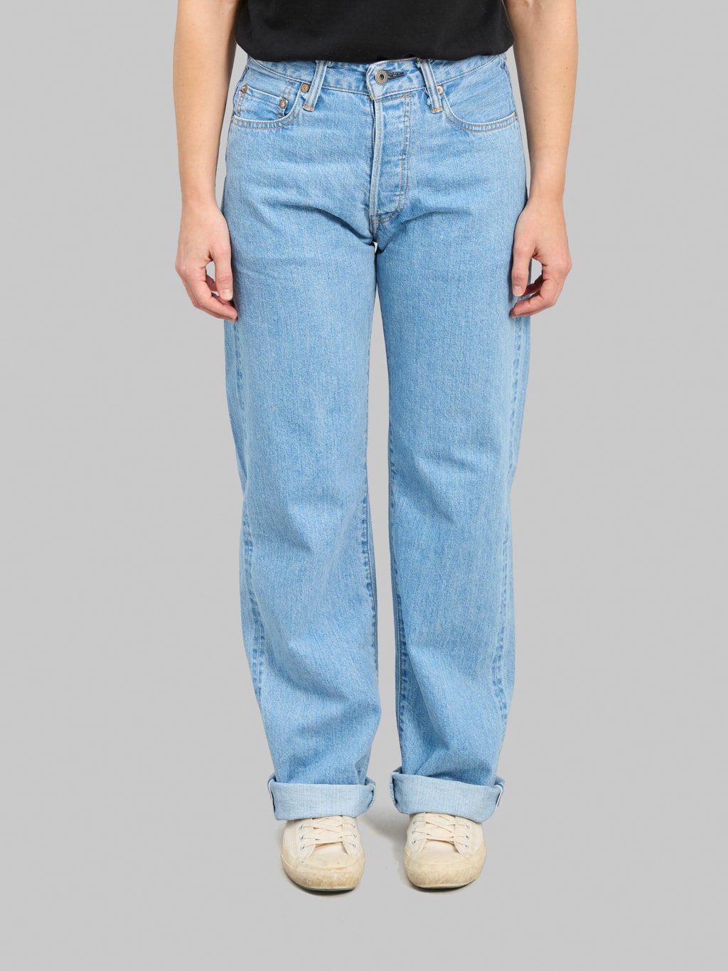 ONI Denim L720-12B "Ladies Biostone Wash" 12oz Wide Straight Jeans