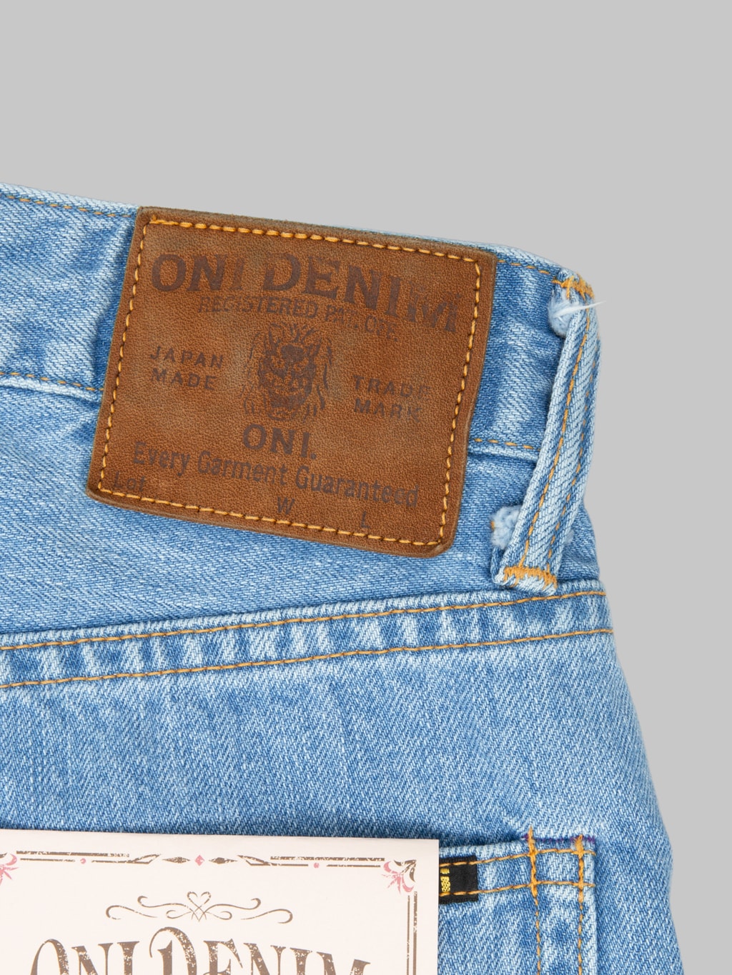 ONI Denim L720-12B "Ladies Biostone Wash" 12oz Wide Straight Jeans
