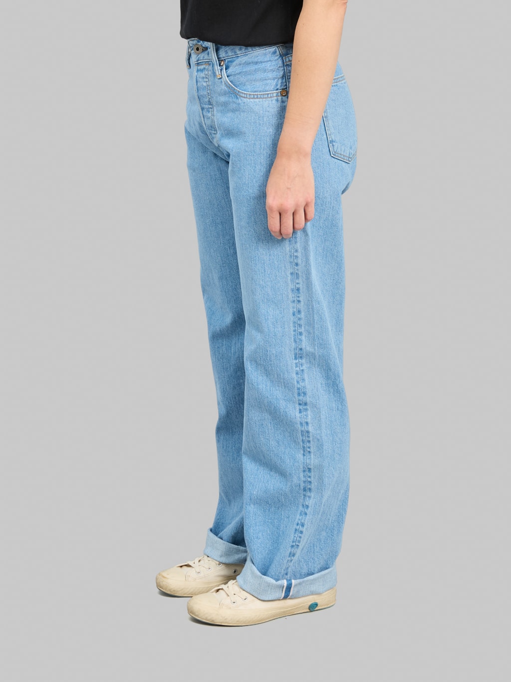 ONI Denim L720-12B "Ladies Biostone Wash" 12oz Wide Straight Jeans