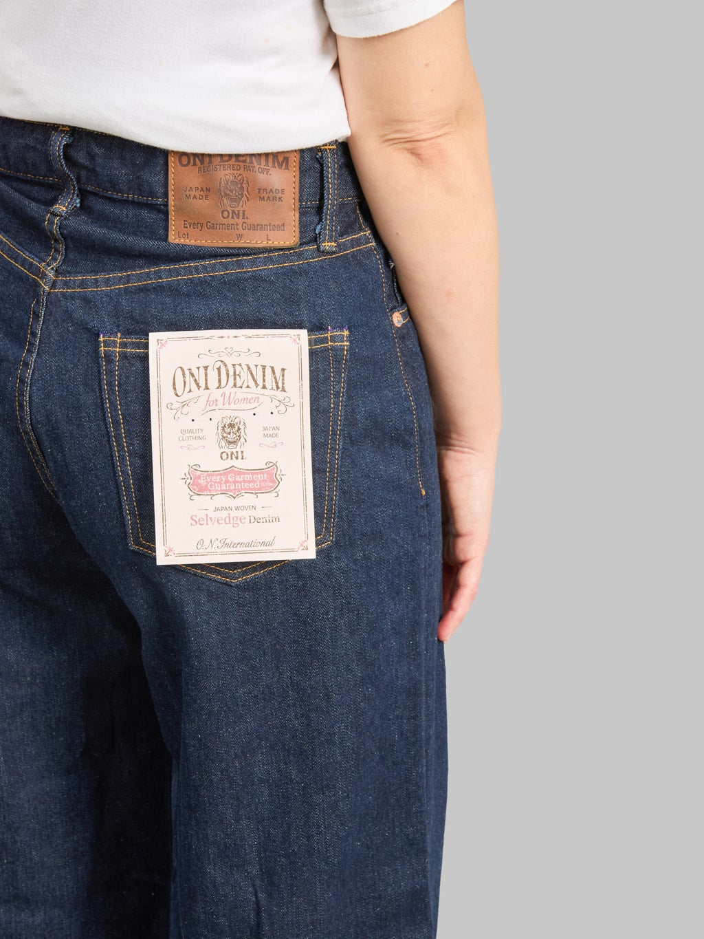 ONI Denim L722-12B "Ladies" 12oz Super Wide Straight Jeans