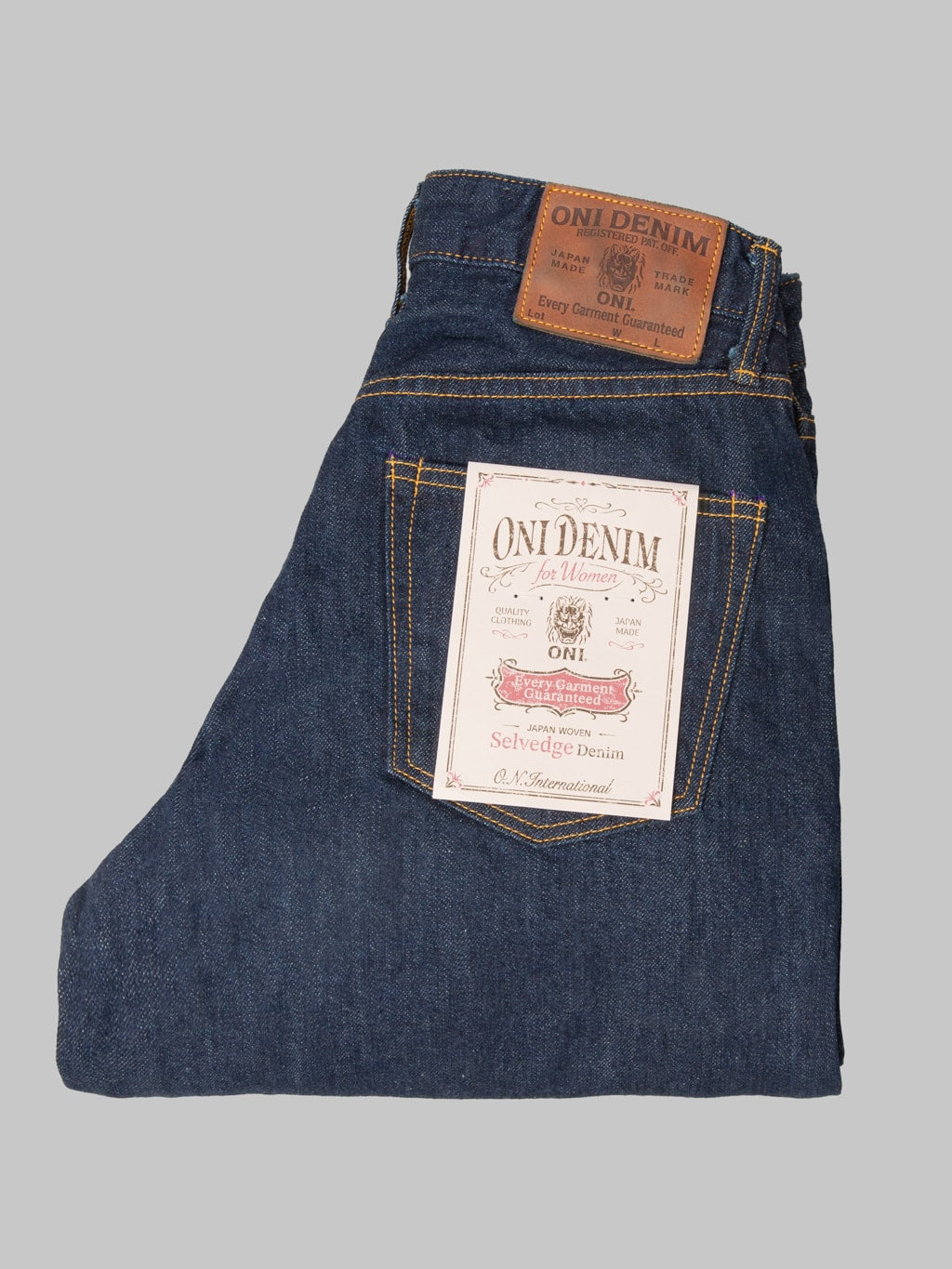 ONI Denim L722-12B "Ladies" 12oz Super Wide Straight Jeans