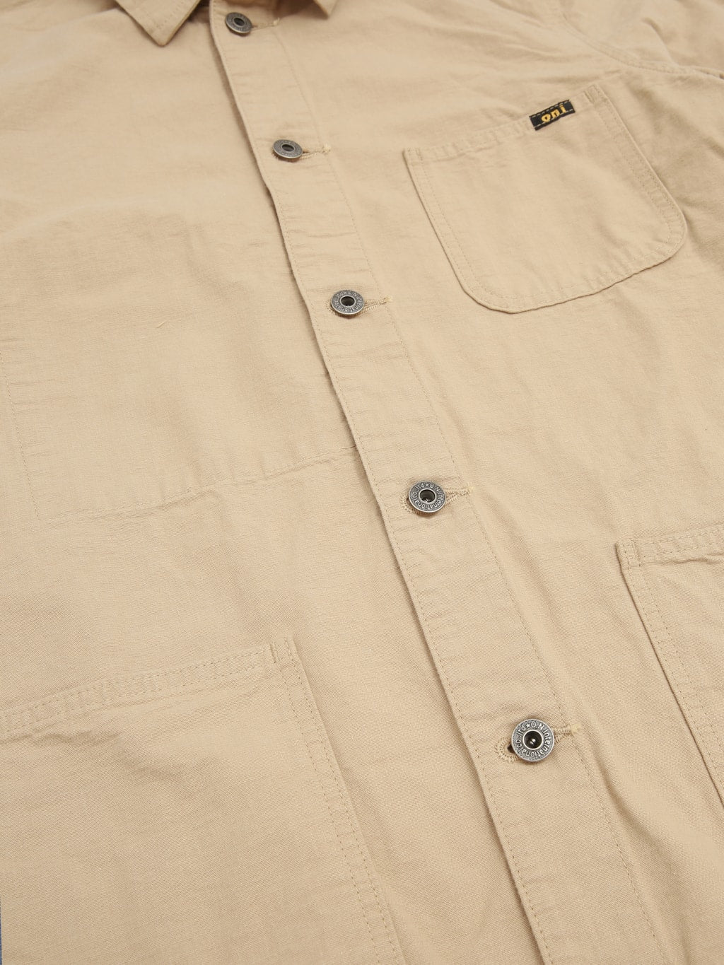 ONI Denim 03500-8BE "Beta Chambray Beige" 8oz Coverall