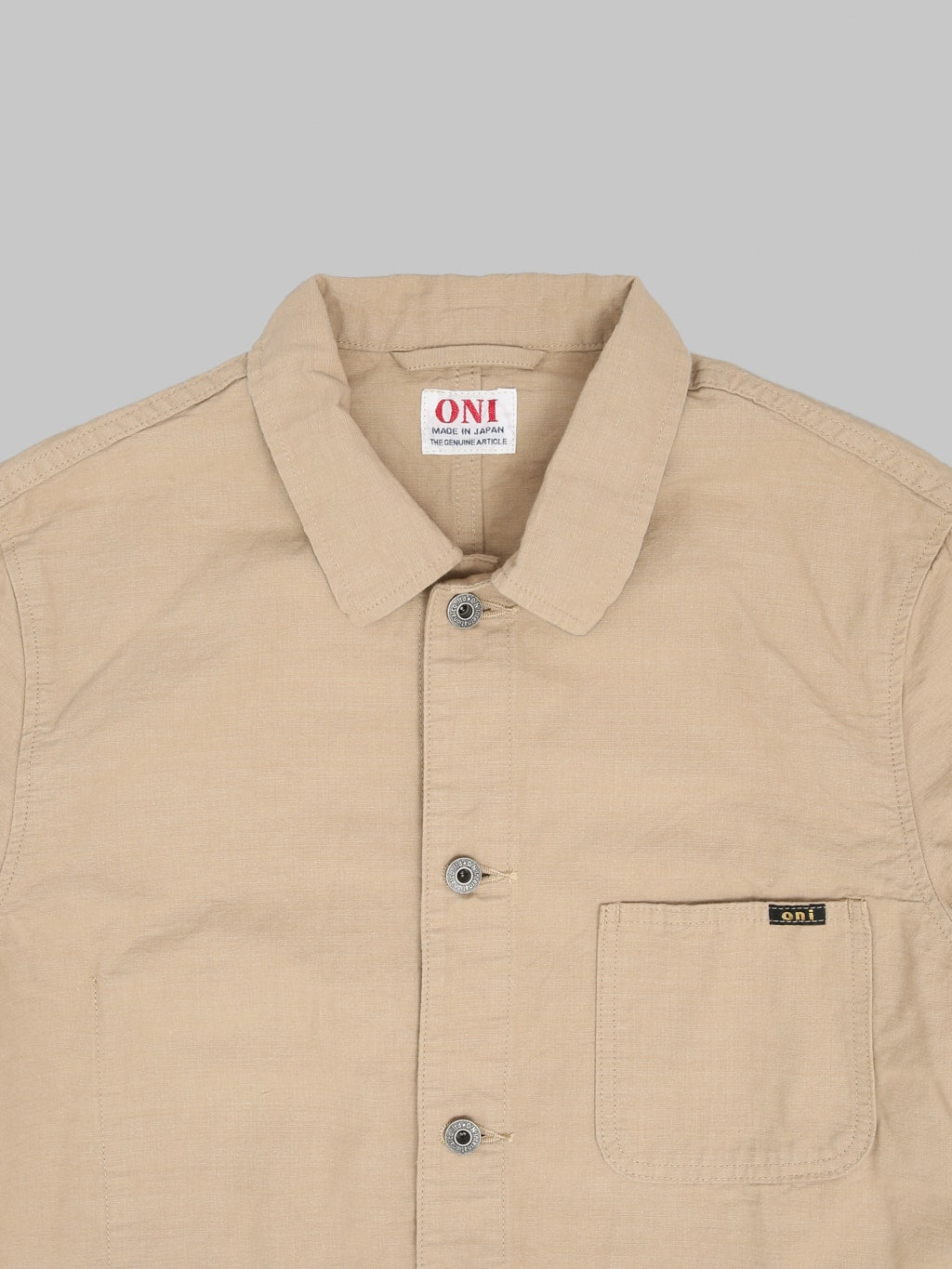 ONI Denim 03500-8BE "Beta Chambray Beige" 8oz Coverall