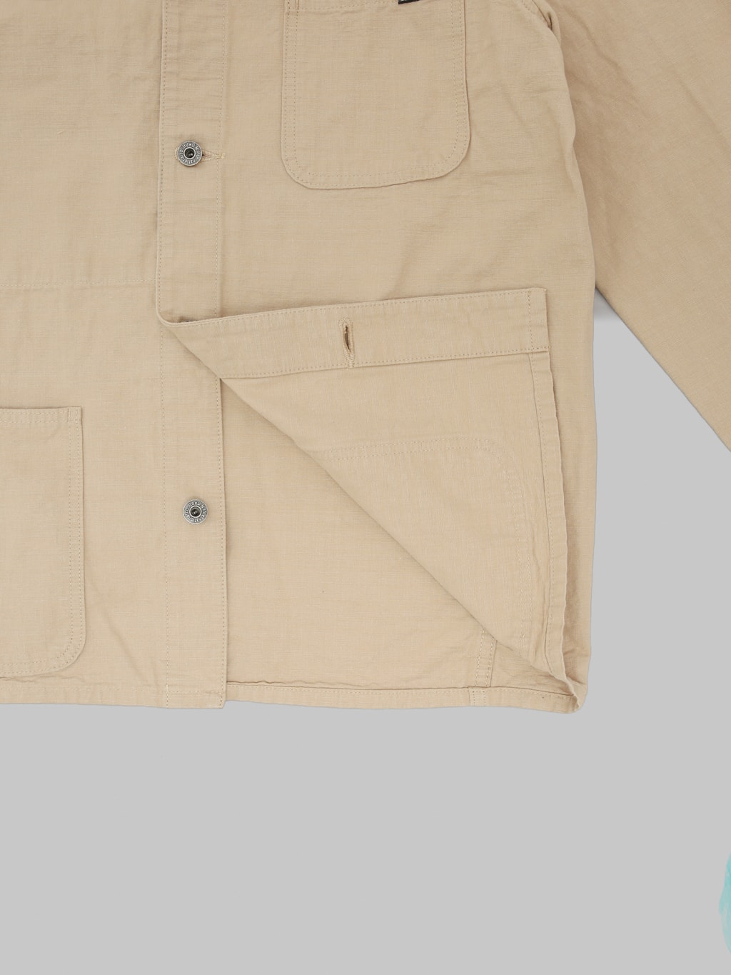ONI Denim 03500-8BE "Beta Chambray Beige" 8oz Coverall