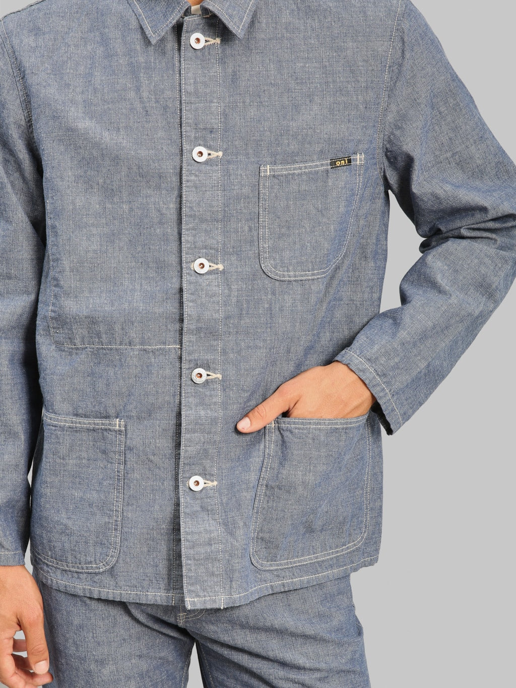 ONI Denim 03500-HCSV "Selvedge Chambray" 8oz Coverall
