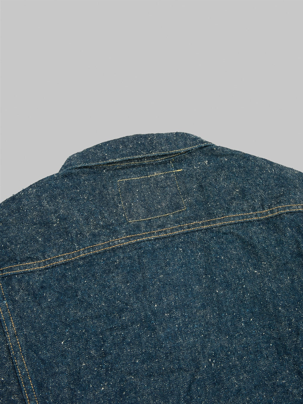 oni kabuki crushed concrete denim type 3 selvedge jacket stitiching