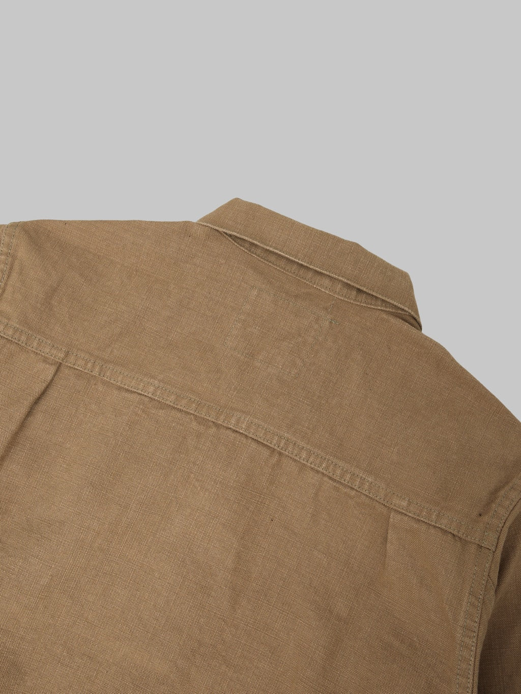 ONI Denim 01507L HOXBRK 13oz Type Ⅰ Jacket Brown Khaki yoke stitching