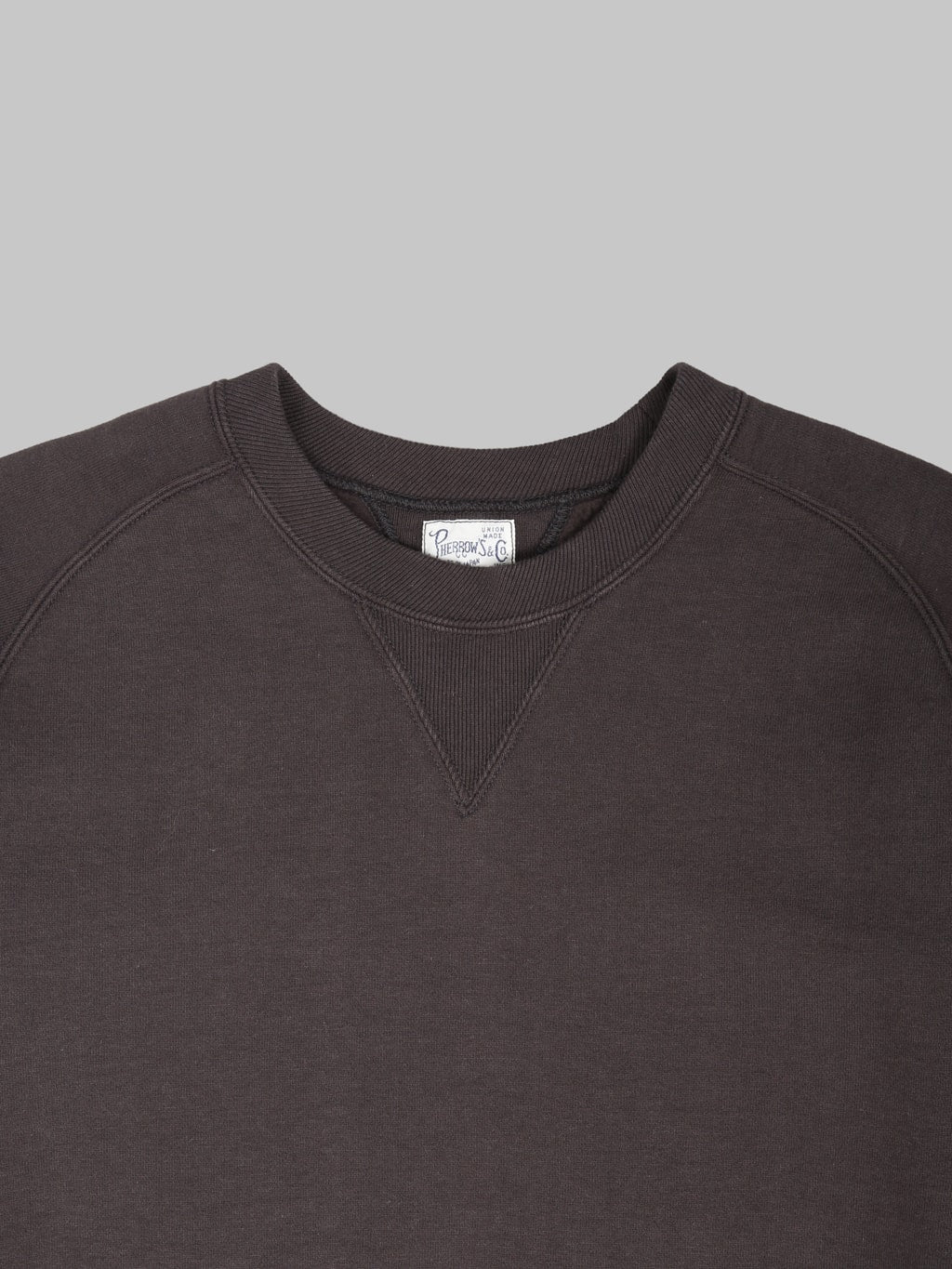 Pherrows 25W PVSF Raglan Sweatshirt Black crewneck