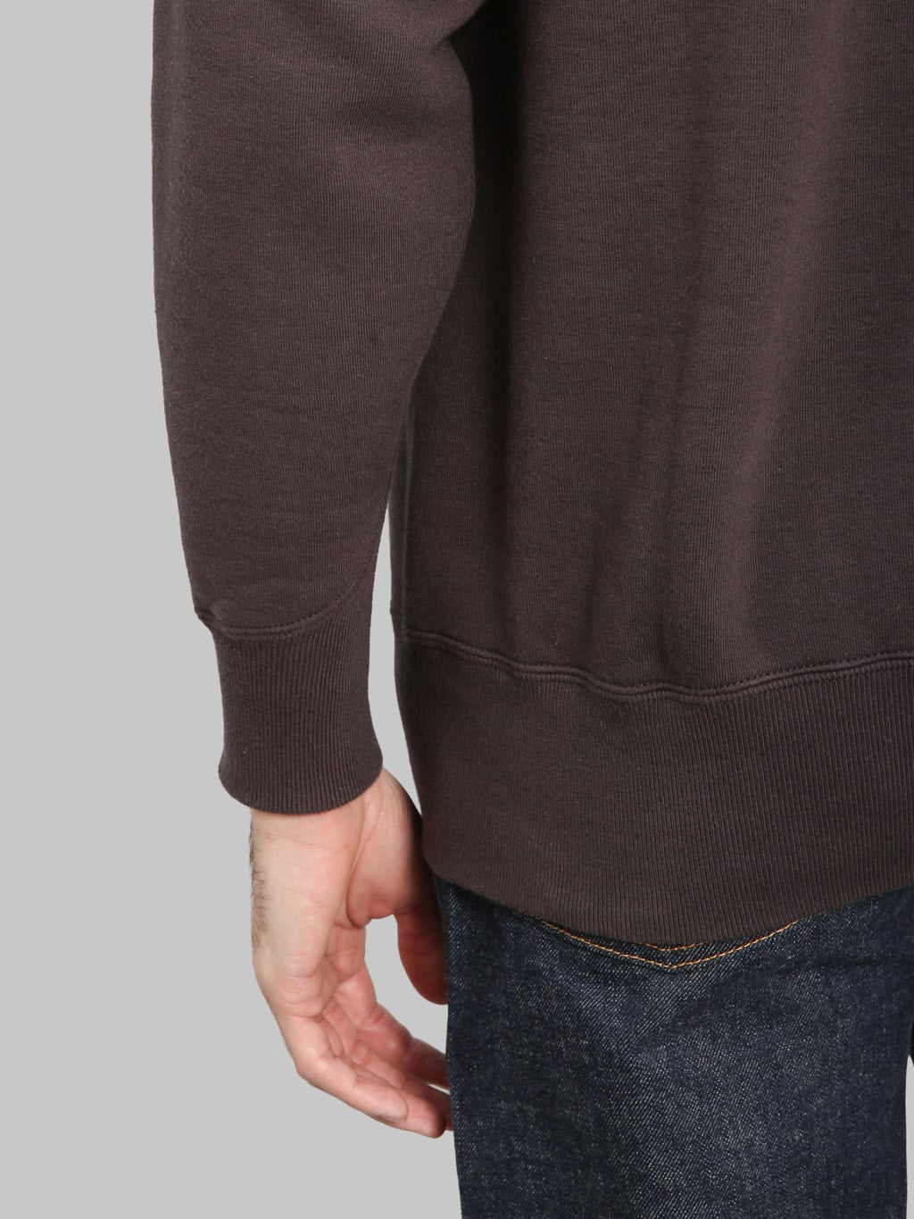 Pherrows 25W PVSF Raglan Sweatshirt Black hem