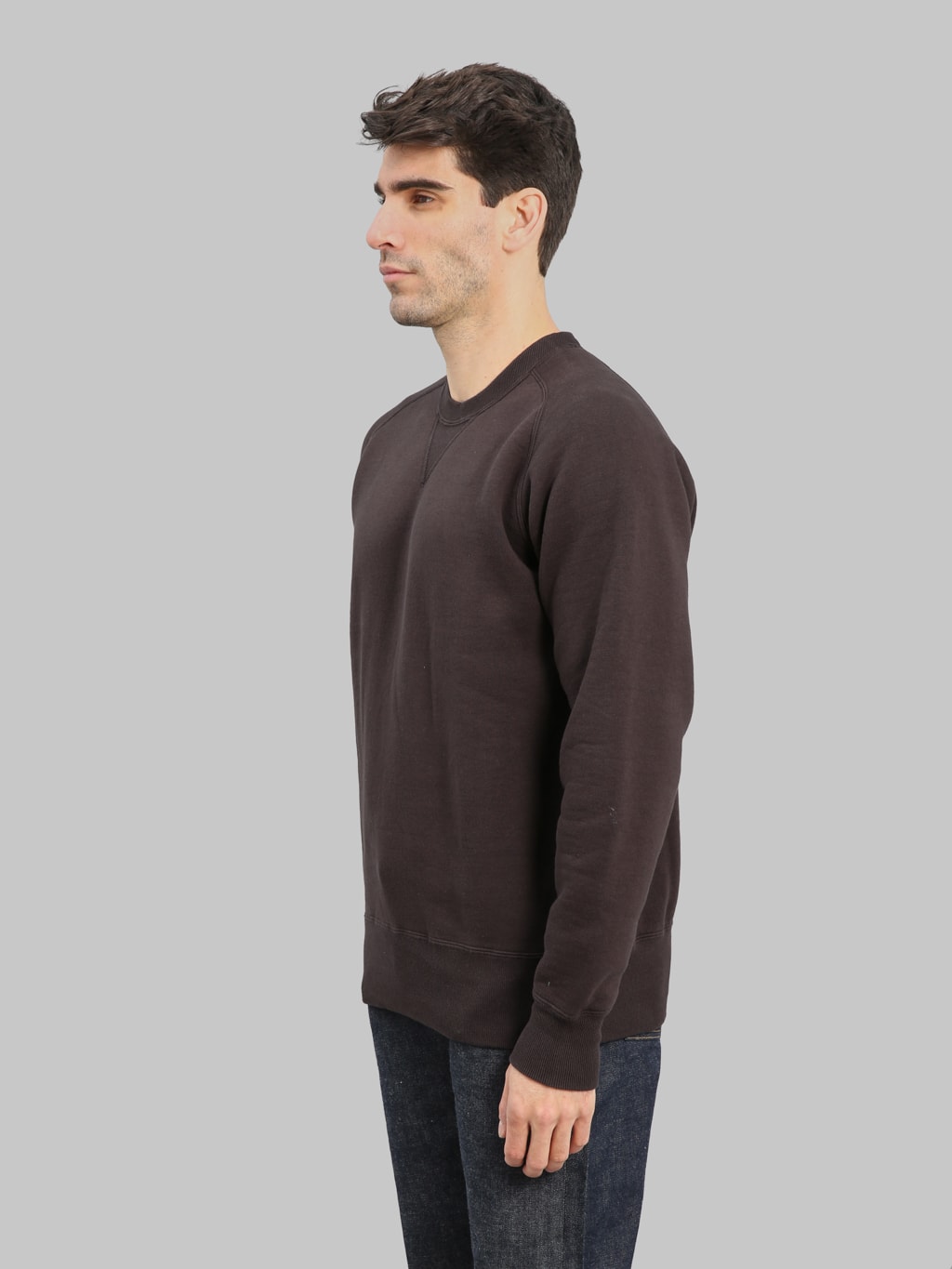 Pherrows 25W PVSF Raglan Sweatshirt Black side look