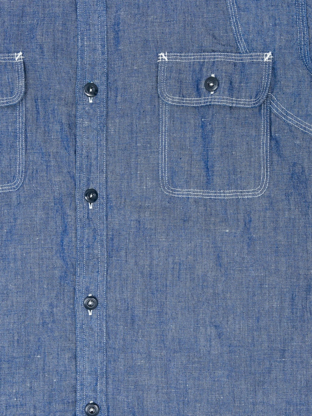 Pherrow's 770WS Chambray Work Shirt Sax Blue